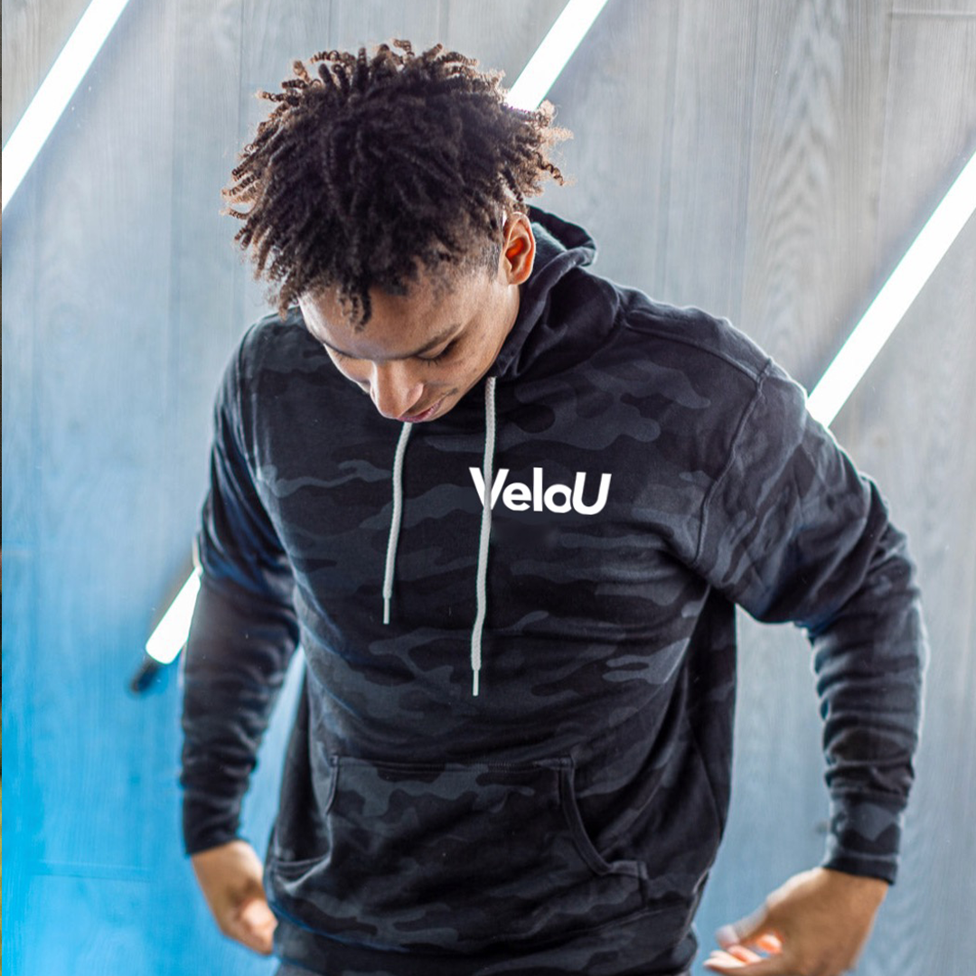 VeloU Black Camo Hoodie