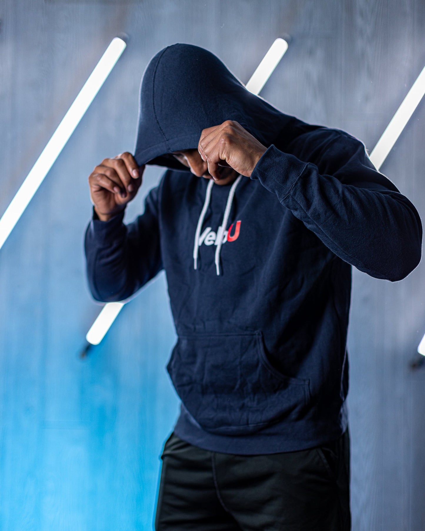 Navy Hoodie – VeloU