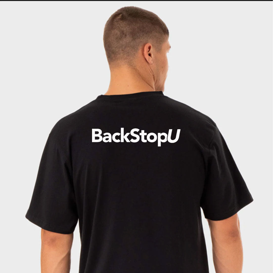 BackStopU Black T Shirt