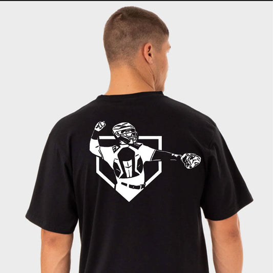 BackStopU Black T Shirt