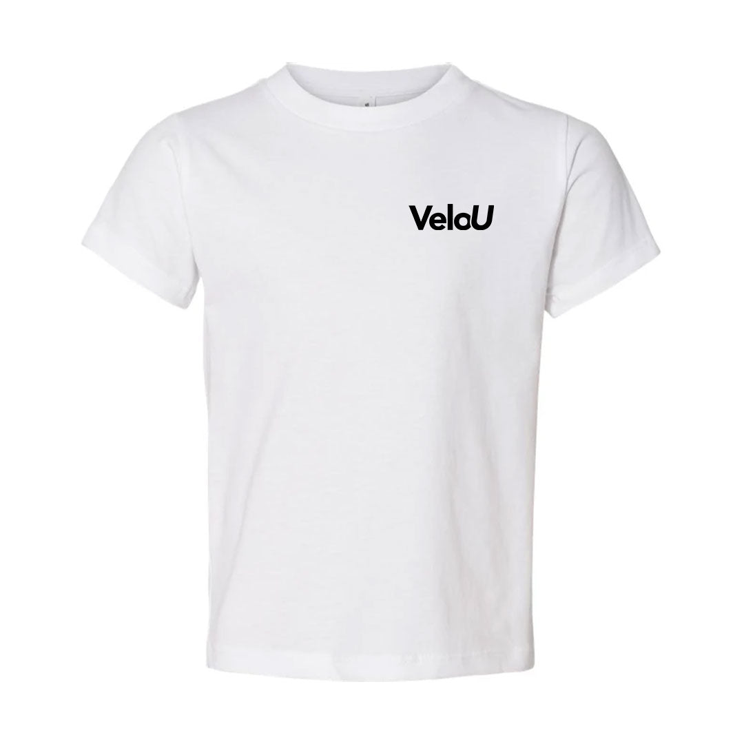 BackStopU White T Shirt with Logo Back